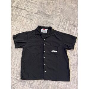 Formula 1 F1 Racing‎ Button Up Shirt DRS Active PacSun Black